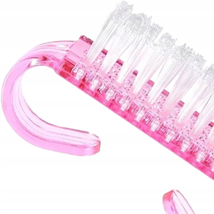 100x SZCZOTECZKA RÓŻOWA DO MANICURE DO USUWANIA PYŁU DO PAZNOKCI
