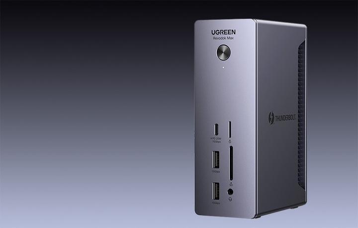 UGREEN Stacja Dokująca Hub 4x USB USB-C RJ45 SD/TF Aux Thunderbolt PD 90W