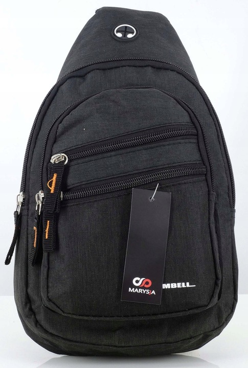 SASZETKA NA RAMIĘ UNIISEKS GRAFITOWA BAG REGULOWANY PASEK