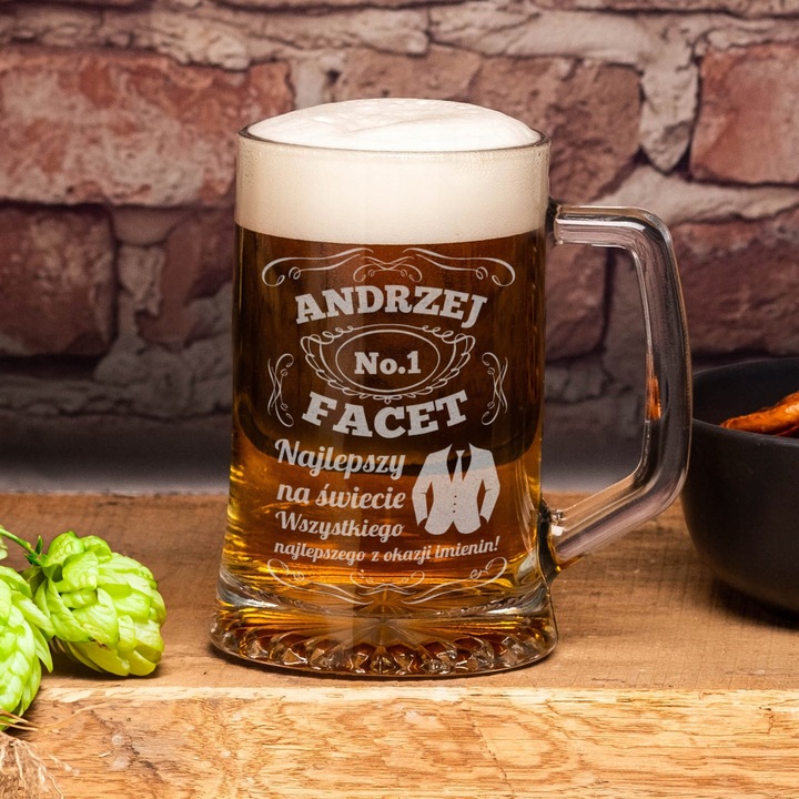 KUFEL Z GRAWEREM KUFEL DO PIWA PREZENT DLA TATY 18 30 40 50 60