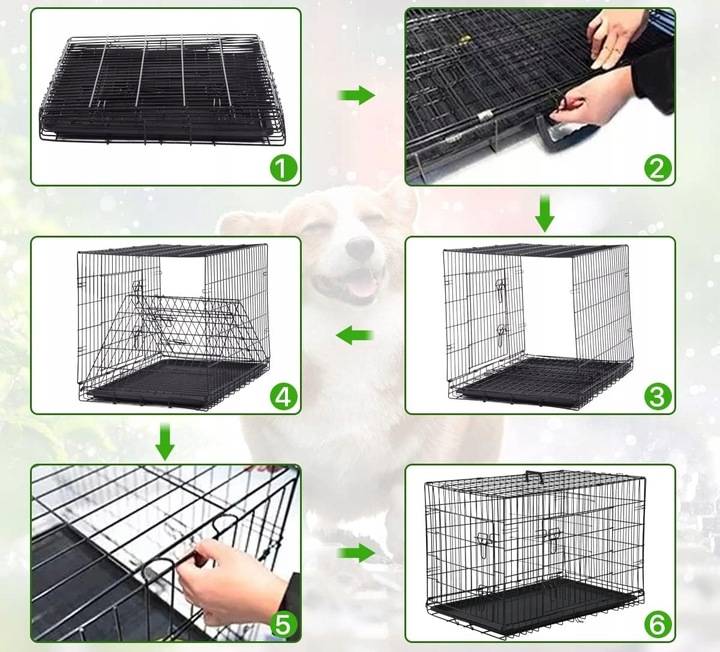 Klatka dla psa kennelowa metalowa Kojec transporter dla zwierząt