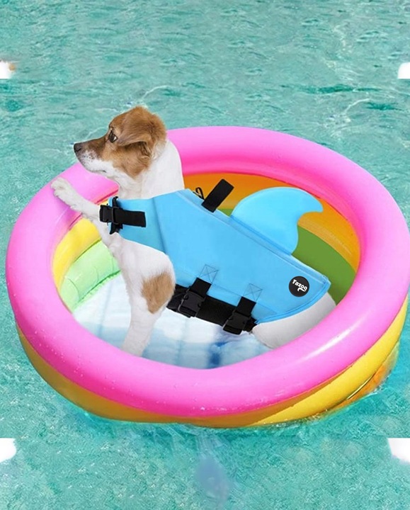 KAPOK KAMIZELKA RATUNKOWA DLA PSA do Wody Rekin XS Ubranko Pływania