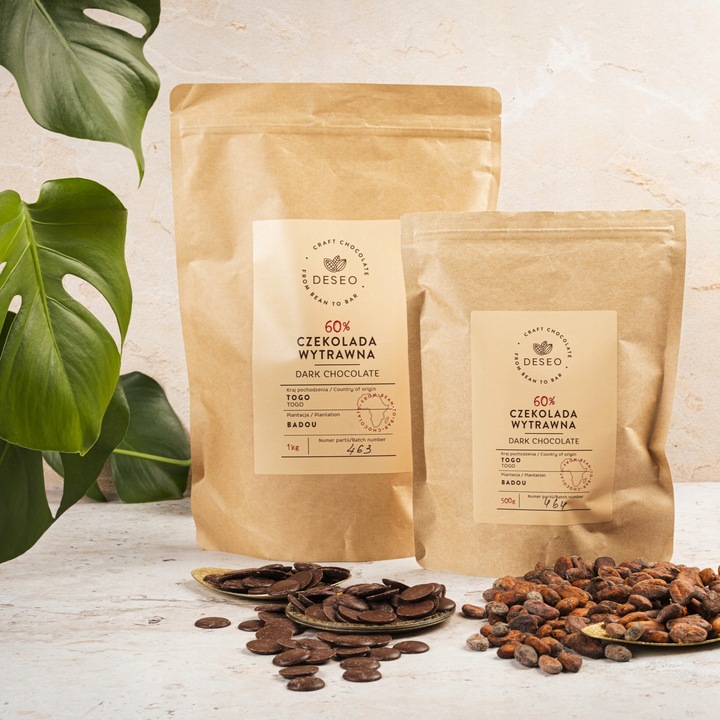 CZEKOLADA GORZKA 60% 500g DESEO DROPSY CZEKOLADOWE 60% TOGO