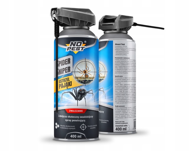 ŚRODEK PŁYN SPRAY PREPARAT NA PAJĄKI PAJĘCZAKI NO PEST 400ML SPIDER