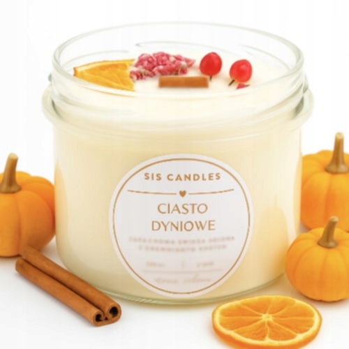 CIASTO DYNIOWE Zapachowa świeca sojowa pumpkin dyniowa jesienna
