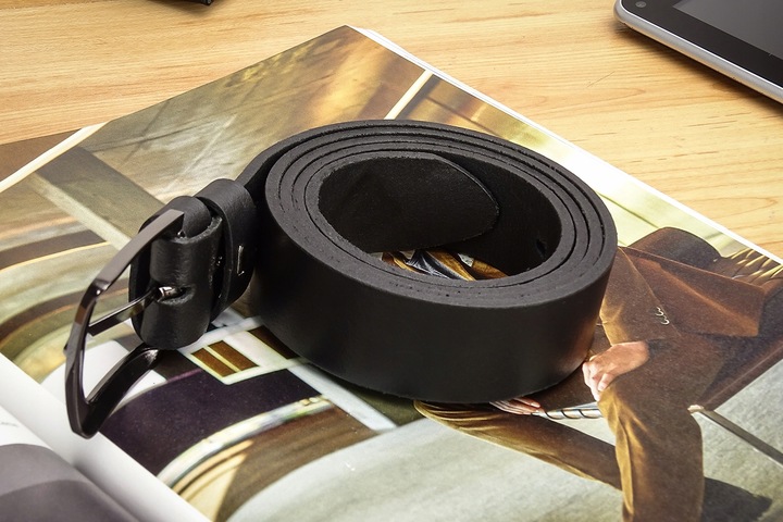 PASEK MĘSKI SKÓRZANY GRACIO DO SPODNI SKÓRA DŁUGOŚĆ PASKA 150 CM PREZENT