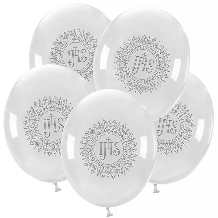 BALONY KOMUNIJNE x10 XXL dekoracja na pierwszą komunię komunia święta białe