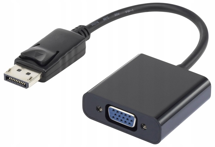 Adapter kabel przejściówka DisplayPort DP VGA DSUB Akyga monitor rzutnik