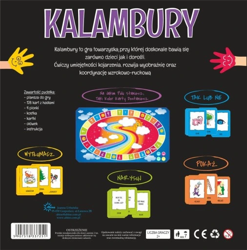 Gra Rodzinna KALAMBURY Słowna IDEALNA na IMPREZY