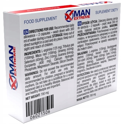 ORG MAN-EXTREME MOCNA EREKCJA SILNA POTENCJA WZWÓD OBFITY WYTRYSK ORGAZM