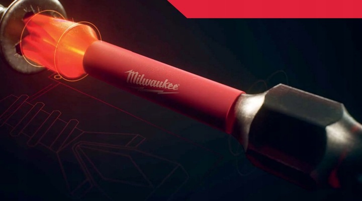 ADAPTER UDAROWY 1/4 NA 1/4 3/8 1/2 MILWAUKEE 3 szt