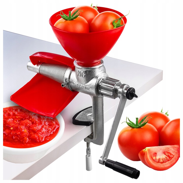 MASZYNKA ŻELIWNA SOLIDNA WYCISKARKA DO PRZECIERANIA POMIDORÓW OWOCÓW MOCNA