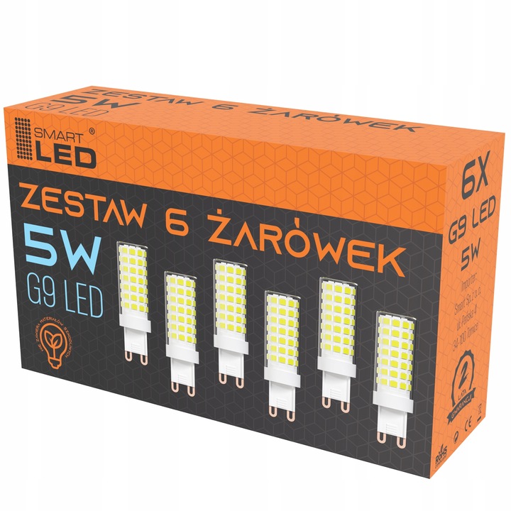 Żarówka G9 LED 5W 475lm BARWA BIAŁA NEUTRALNA