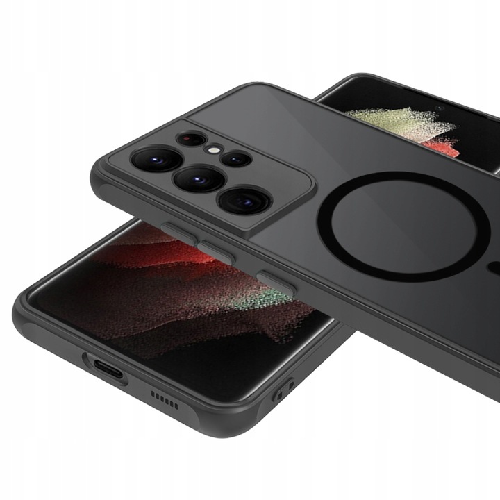 Etui do Samsung Galaxy S21 Ultra, matt case, magnetyczne do Magsafe