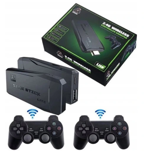 KONSOLA RETRO GRA TELEWIZYJNA BEZPRZEWODOWA HDMI +2PADY TV WIFI +20000 GIER