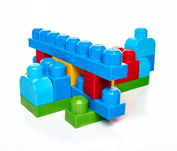 MBL Klocki 80 elementów Torba niebieska