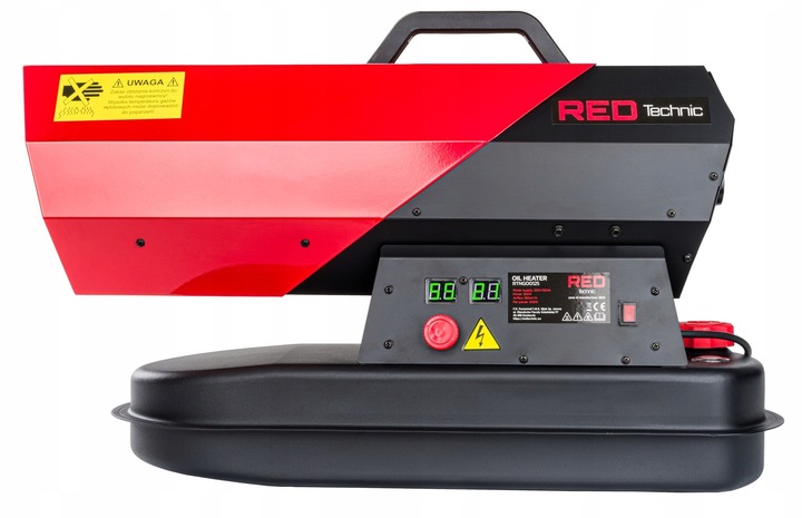 NAGRZEWNICA OLEJOWA 30 KW SPALINOWA DMUCHAWA + TERMOSTAT LCD GRZEJNIK