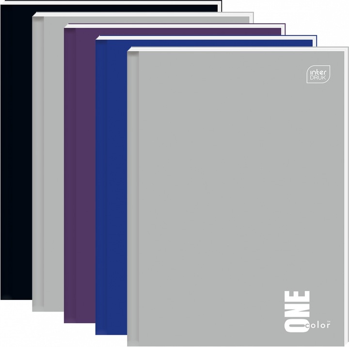 Brulion Notes w kratkę Interdruk A6 twarda oprawa 96 kartek x5