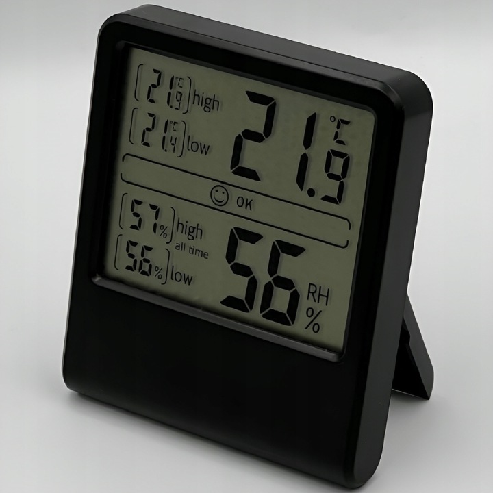 TERMOMETR POKOJOWY GEARZ DOKŁADNY BEZPRZEWODOWY WILGOTNOŚCIOMIERZ