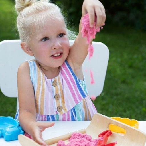 PIASEK KINETYCZNY 3kg +BASEN FOREMKI ŁOPATKA PATYCZKI PIASKOWNICA ZESTAW XL