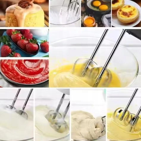 MIKSER RĘCZNY ROBOT KUCHENNY 7 PRĘDKOŚCI + 4 KOŃCÓWKI ZESTAW MOCNY