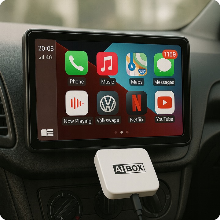 BEZPRZEWODOWY APPLE CARPLAY ANDROID AUTO NETFLIX YOUTUBE ADAPTER SMART