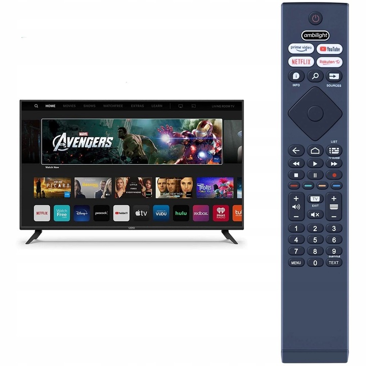Pilot do telewizora PHILIPS 398GM10BEPHN AMBILIGHT Netflix YouTube