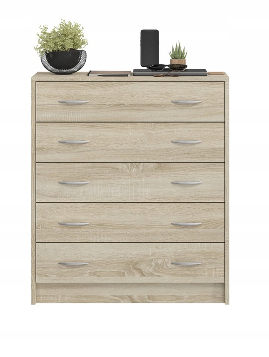 SZAFKA NA BUTY, KOMODA 5 K SONOMA 74 x 85 x 35CM PRZEDPOKÓJ