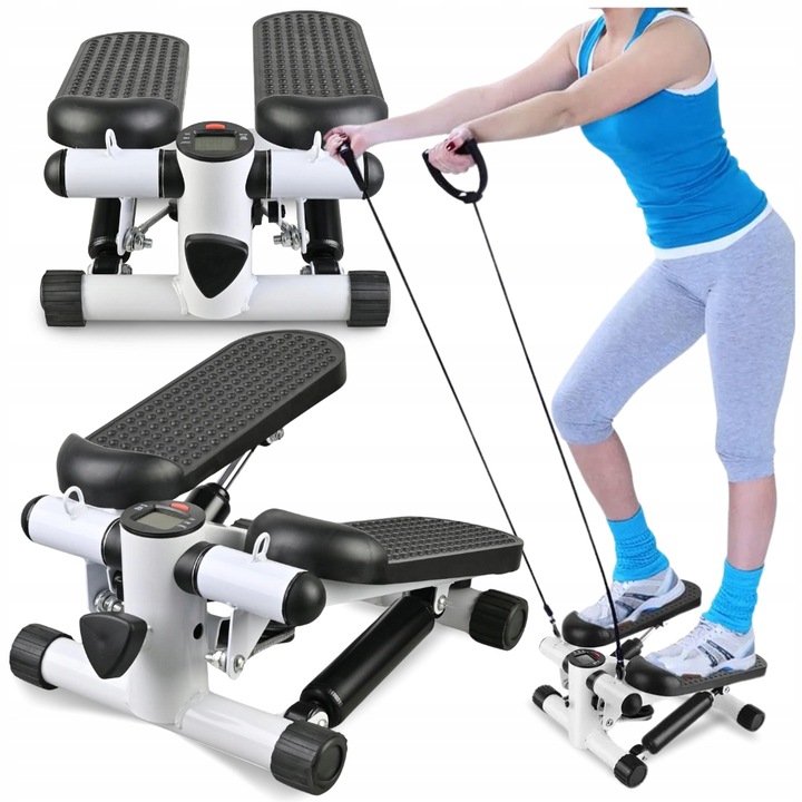 Stepper prosty z linkami ekspanderami licznikiem schody fitnessu turbo pupa