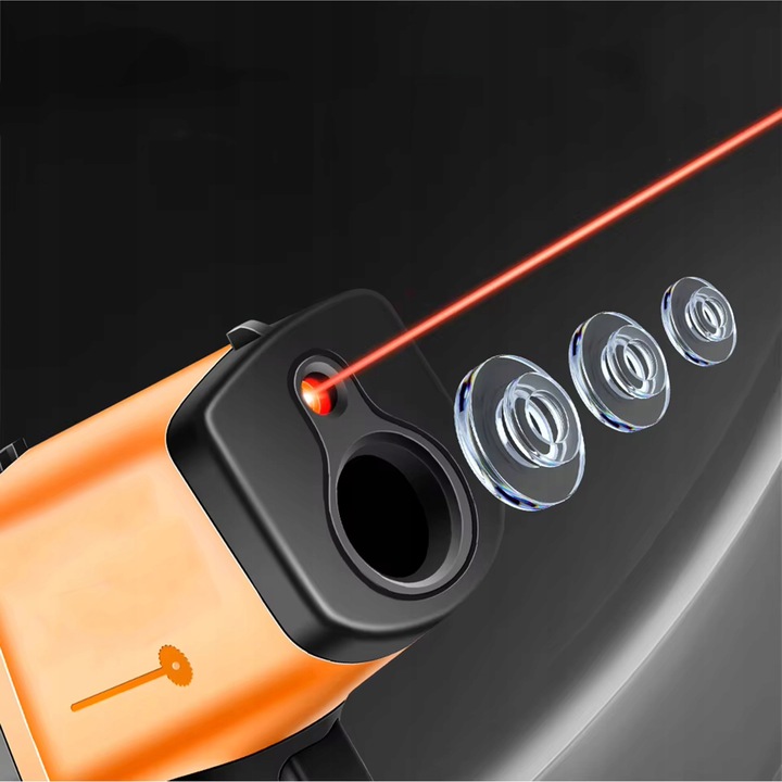 MIERNIK PIROMETR LASEROWY TEMPERATURY TERMOMETR BEZDOTYKOWY -50 +550 WH550