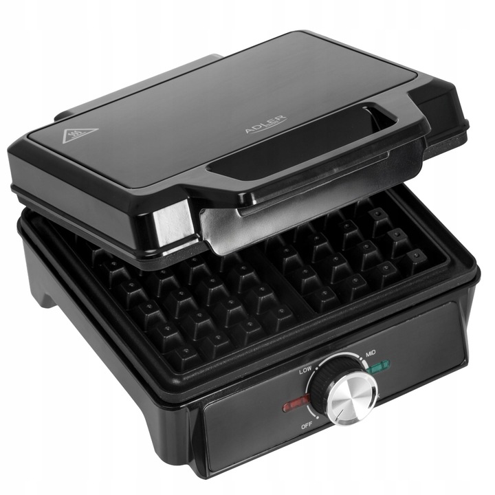 GOFROWNICA 2000W XXL 2 Duże Gofry Regulacja Temperatury NON-STICK