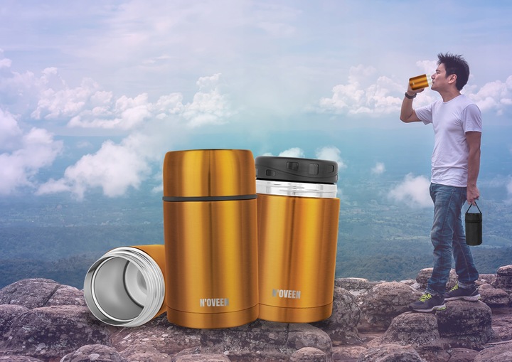 TERMOS OBIADOWY POJEMNIK NA ZUPĘ 600 ML JEDZENIE NA LODY DO MENAŻKA