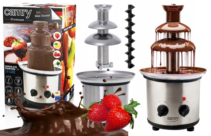 Camry CR4488 | fontanna do czekolady | 650 ml * taca 21,4 cm * 320 W *