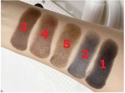 STEMPEL DO BRWI POMADA SZABLONY CIEMNO BRĄZOWY X3