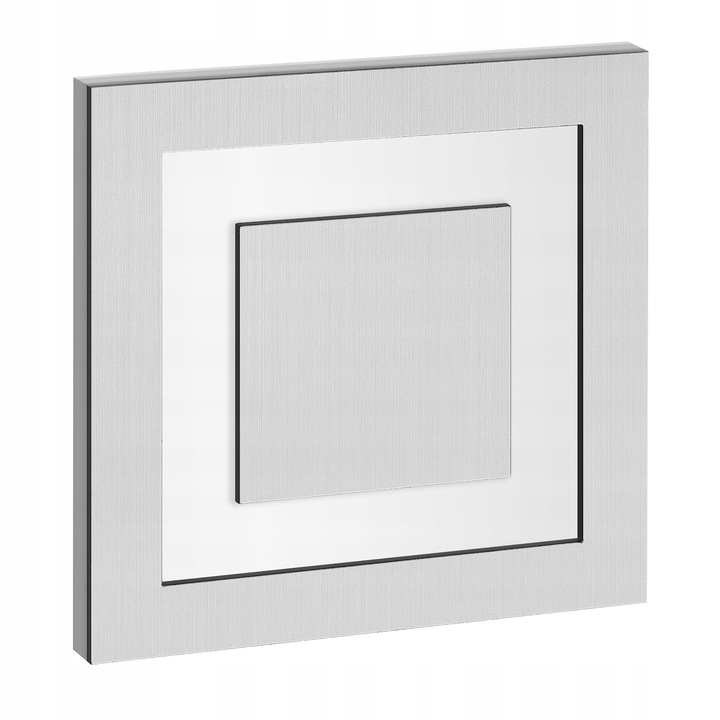 LAMPKA NA SCHODY LED 230V oprawa oświetlenie schodowe SREBRNA ZIMNA 6000k