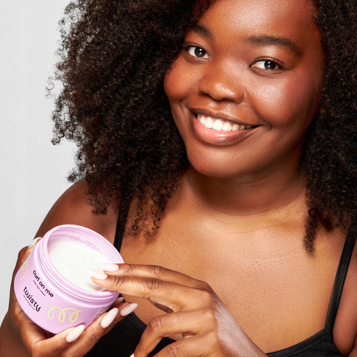 KREM do WŁOSÓW KRĘCONYCH układania loków WZMOCNIENIE WYDOBYWA SKRĘT