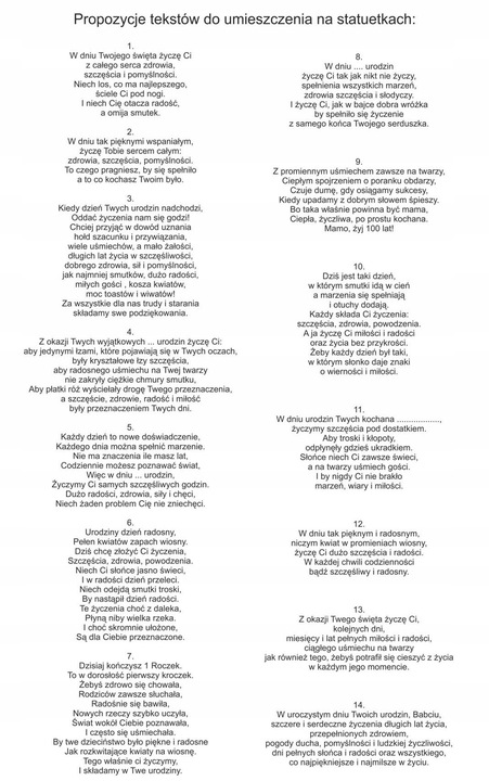 18 50 60 70 80 90 URODZINY STATUETKA PREZENT LED