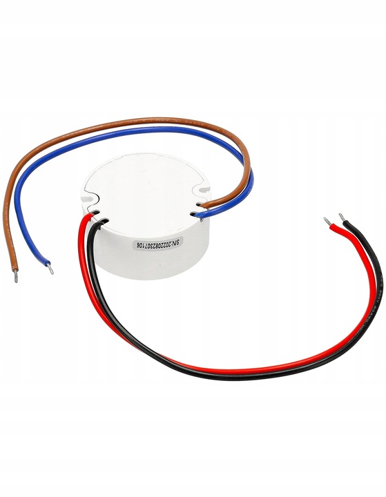 Zasilacz Transformator LED 12V 30W 2,5A Do Puszki FI60 IP67 Dopuszkowy