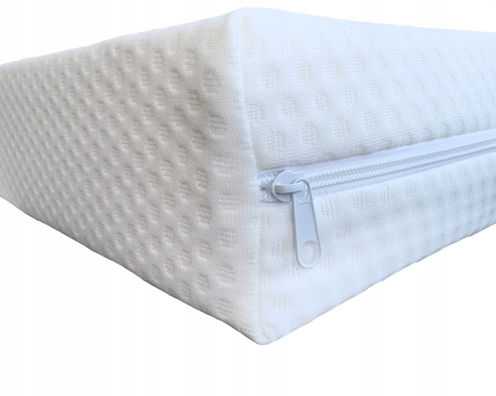 Materac Piankowy 90x200x10cm Dwustronny z Pokrowcem Antyalergiczny