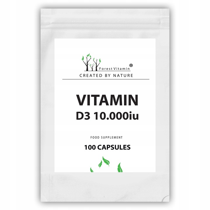 FOREST WITAMINA D3 10000iu 100 kaps MOCNA ZDROWIE