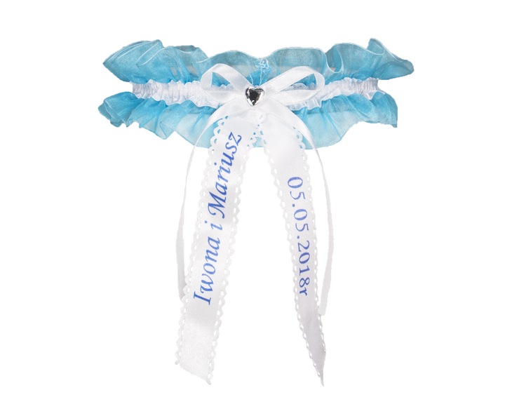 PODWIĄZKA ślubna Podwiązki ślub NADRUK imiona data