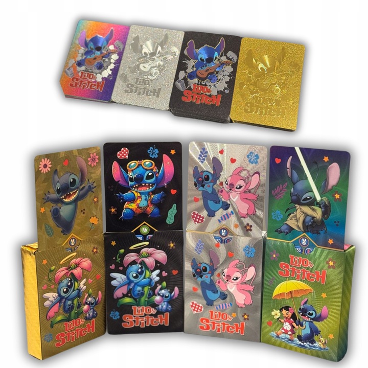 Karty Lilo i Stitch Kolekcjonerskie Mega Zestaw Kart 4w1 220 SZTUK