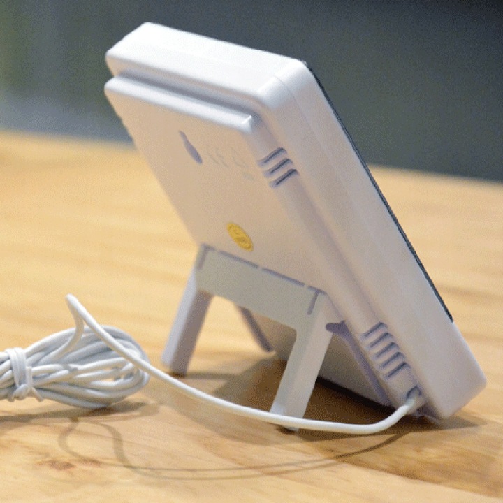 STACJA POGODOWA POGODY TERMOMETR HIGROMETR CZUJNIK SONDA ZEGAR BUDZIK