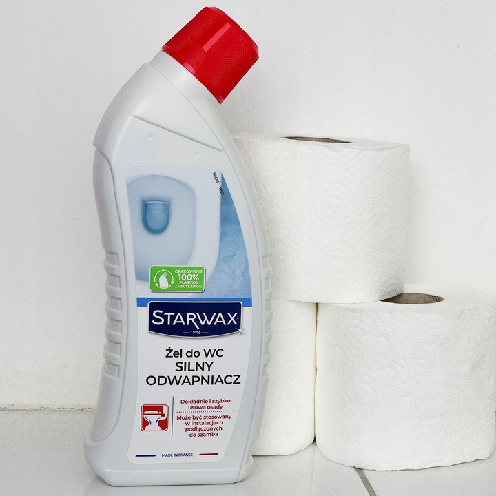 ŻEL DO WC PŁYN SILNY ODWAPNIACZ DO WC STARWAX 43390 USUWA KAMIEŃ