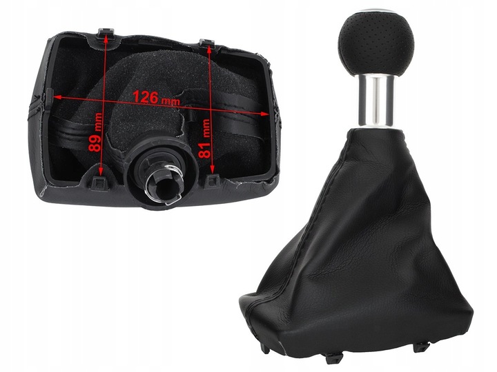 Gałka Dźwignia Zmiany Biegów i Mieszek z Ramką do Audi A4 B6 B7 8E 5B