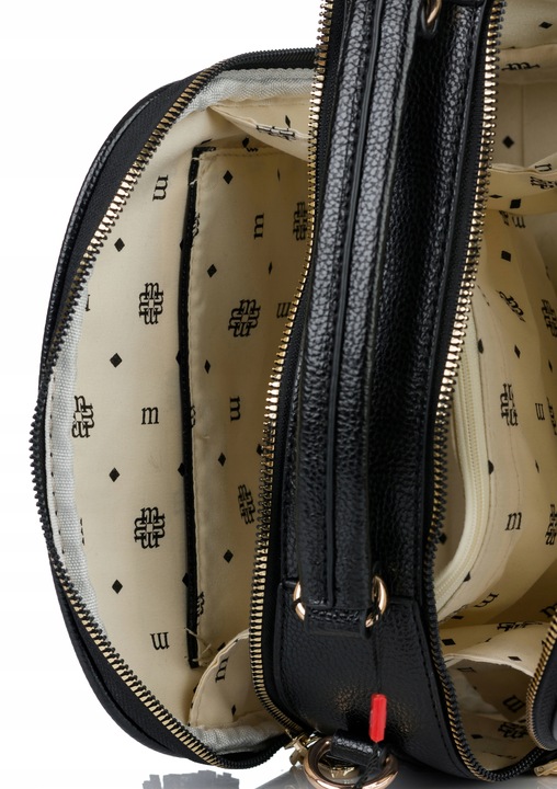 TOREBKA NA RAMIĘ LISTONOSZKA MONNARI Pojemna Kuferek Dwukomorowa PREMIUM