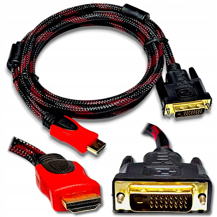KABEL ADAPTER PRZEJŚCIÓWKA DVI HDMI 1,5M FULL HD 1080P FHD