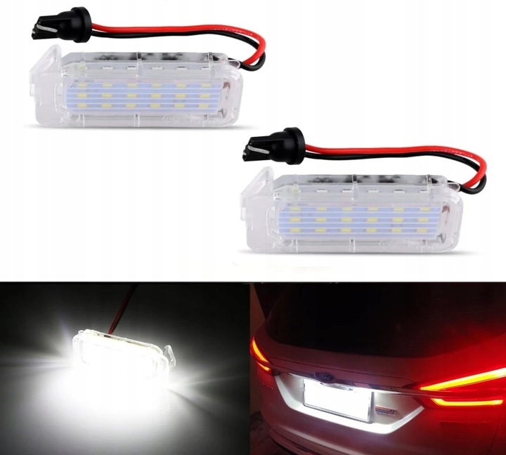 Podświetlenie Tablicy Rejestracyjnej Led do Ford Mondeo MK4 Focus FL C-MAX
