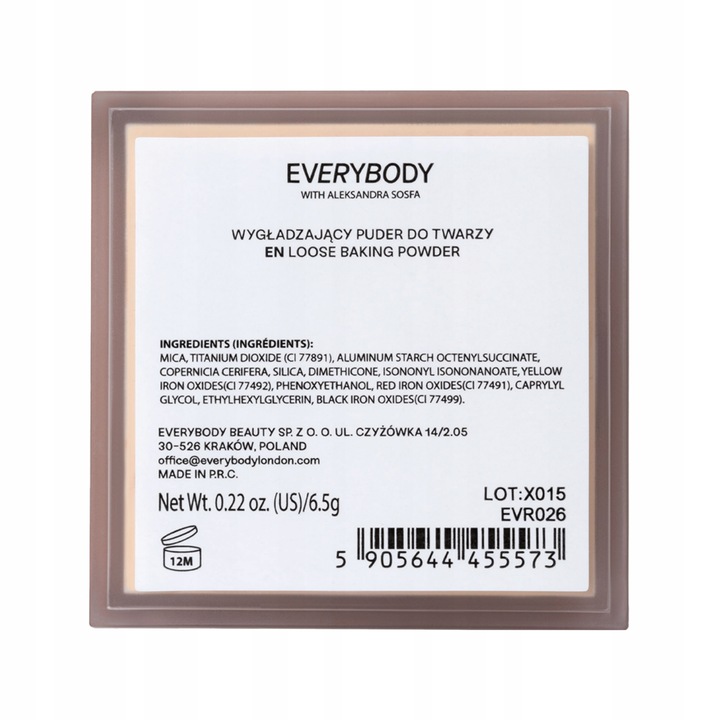 EVERYBODY LONDON x Aleksandra Sosfa puder do twarzy sypki matujący