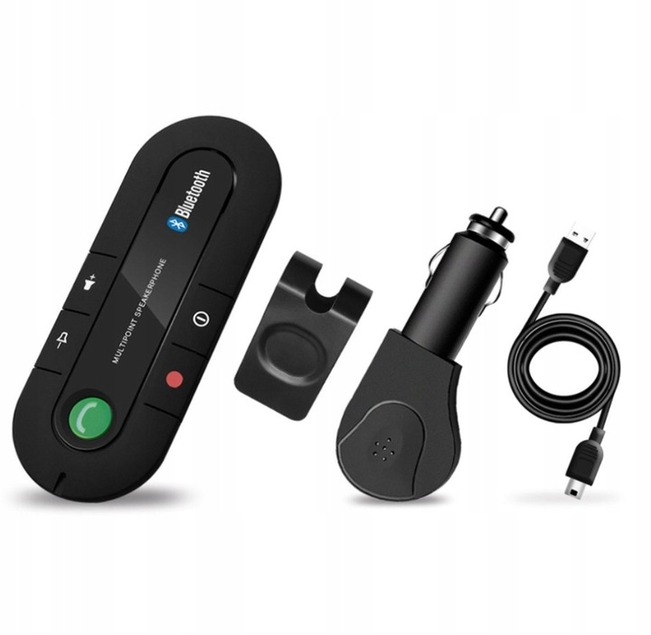 ZESTAW GŁOŚNOMÓWIĄCY SAMOCHODOWY BLUETOOTH 5.0 EDR